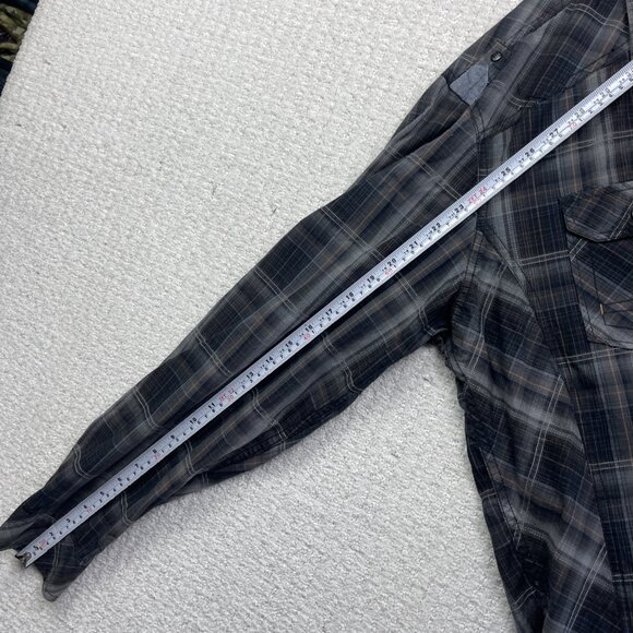 Y2K Projek Raw Button Down Shirt Men’s Sz 2XL Gray Long Sleeve Casual Streetwear - Picture 9 of 13